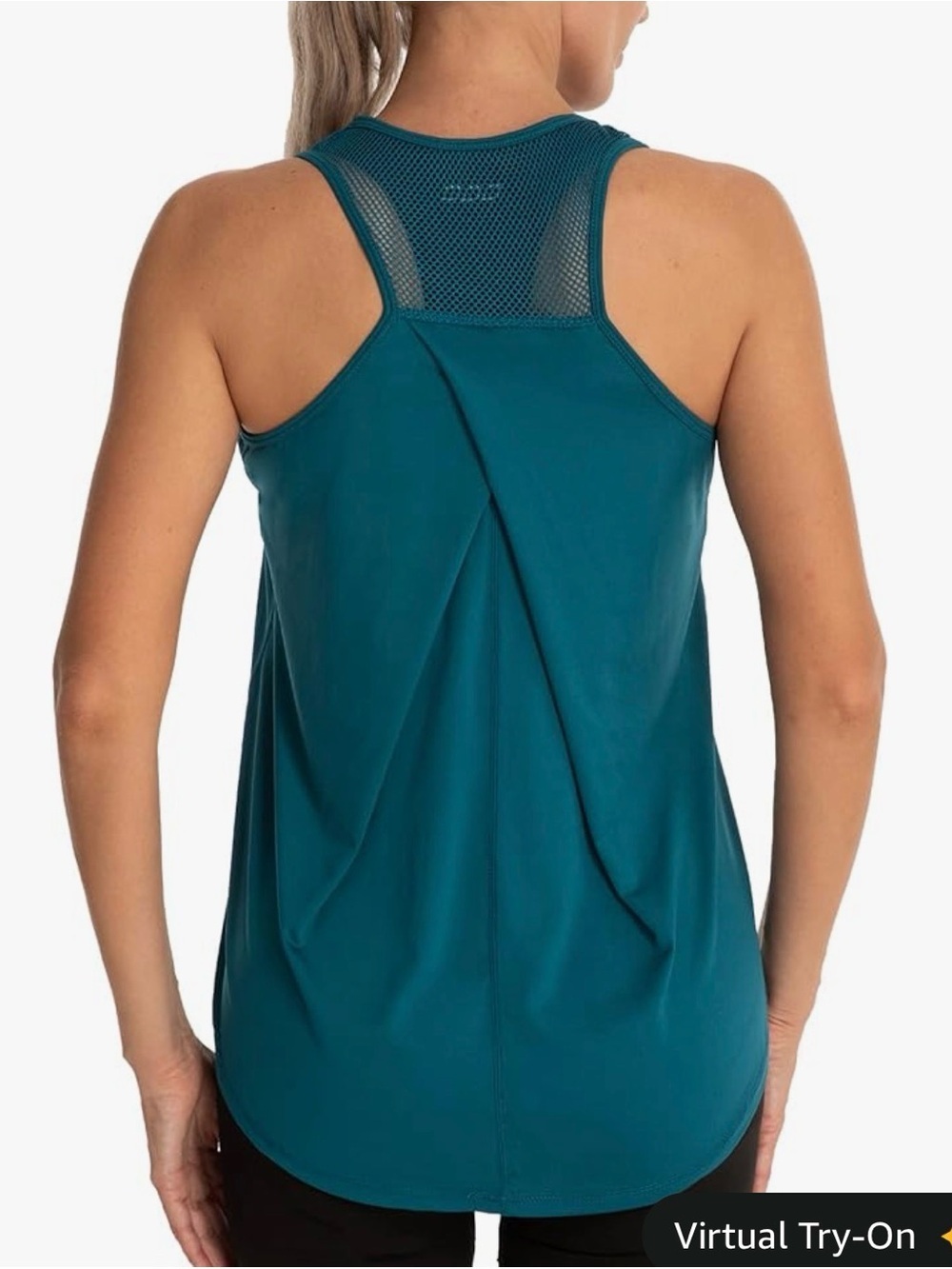 Teal Athletic Racerback Tank Top size medium - Picture 2 of 2